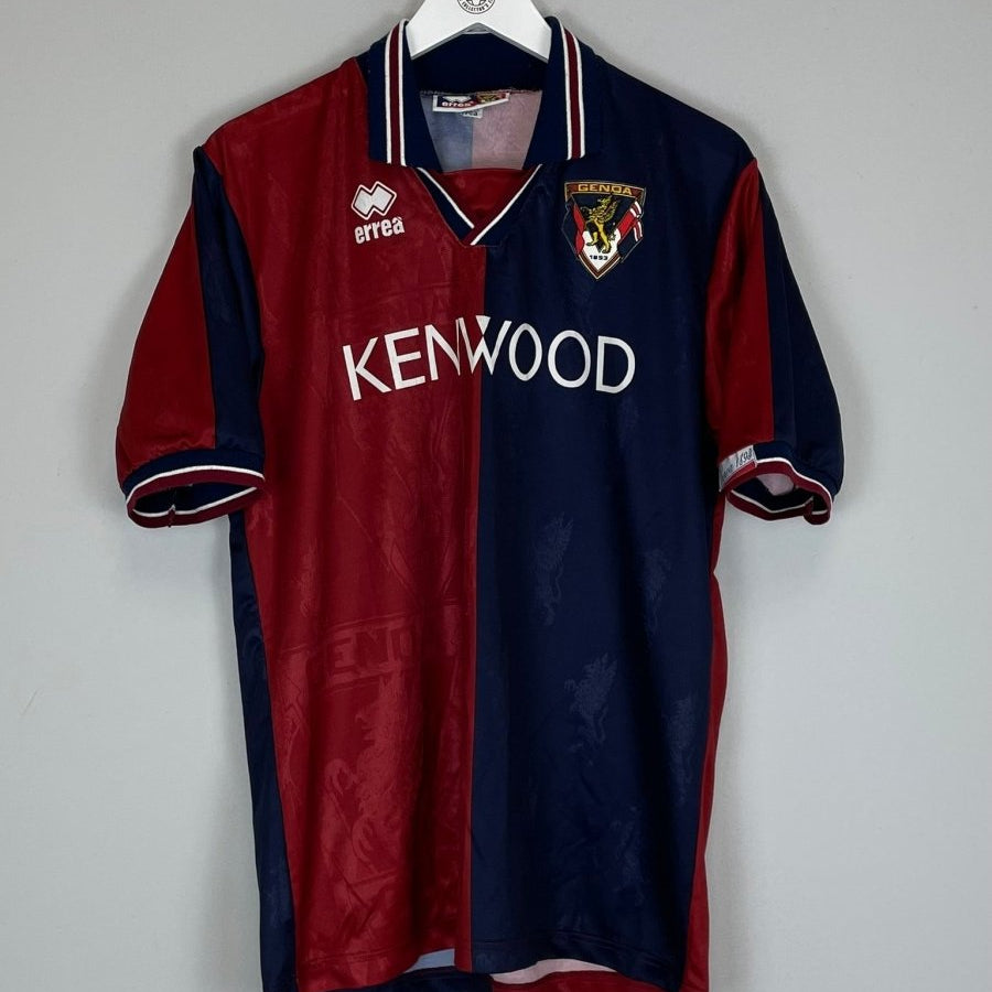 1994/95 GENOA (KAZU) 11 HOME SHIRT (L) ERREA - Cult Kits - Large - Buy Vintage Football Shirts, Authentic Retro Football Shirts For Sale, Classic Football Shirts & Soccer Jersey