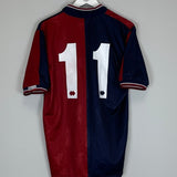 1994/95 GENOA (KAZU) 11 HOME SHIRT (L) ERREA - Cult Kits - Large - Buy Vintage Football Shirts, Authentic Retro Football Shirts For Sale, Classic Football Shirts & Soccer Jersey