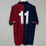 Shop 1994/95 GENOA MIURA #11 HOME SHIRT (L) ERREA, classic football shirts, vintage football shirts & retro soccer jerseys at Cult Kits