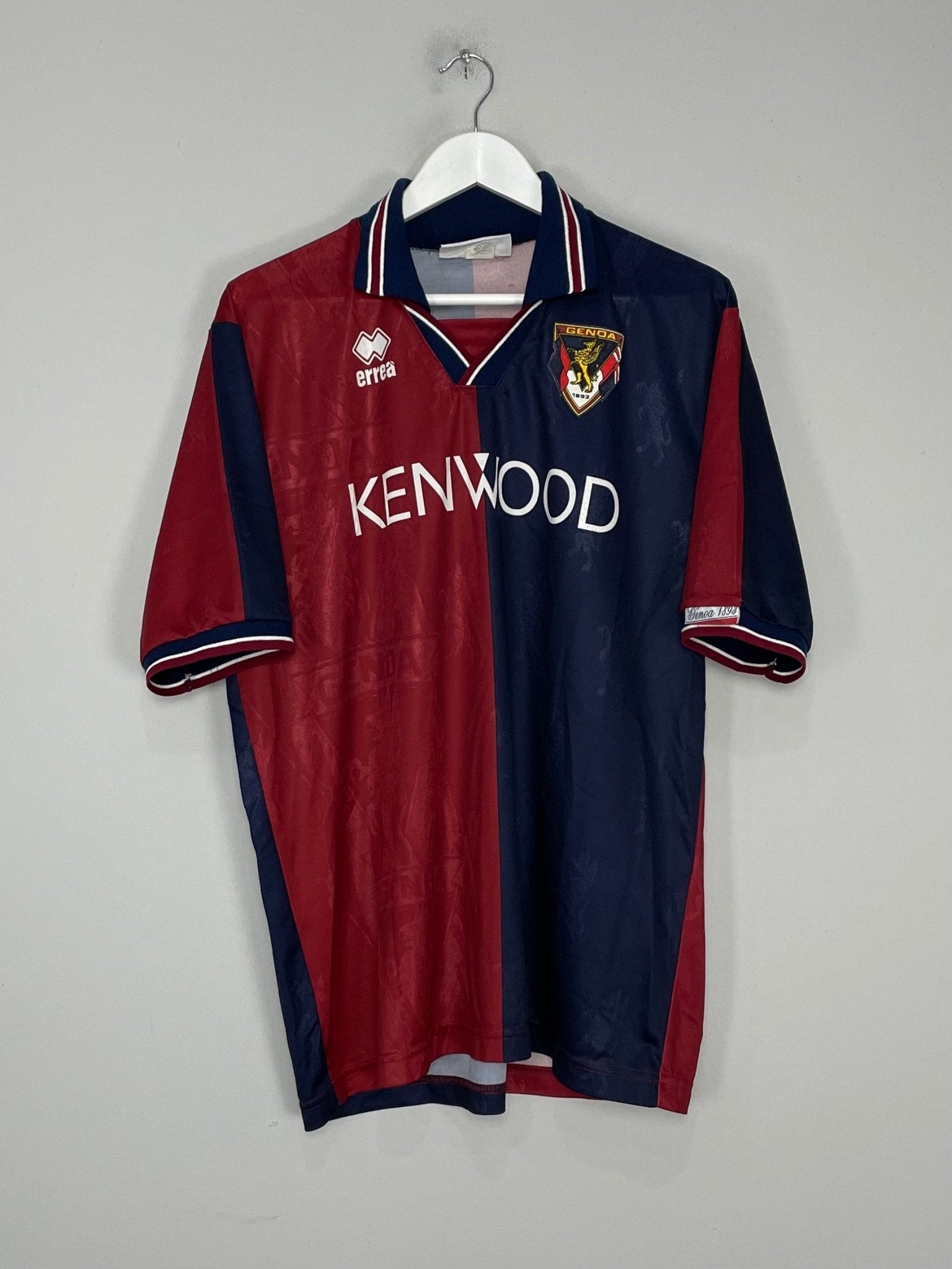 Shop 1994/95 GENOA MIURA #11 HOME SHIRT (L) ERREA, classic football shirts, vintage football shirts & retro soccer jerseys at Cult Kits