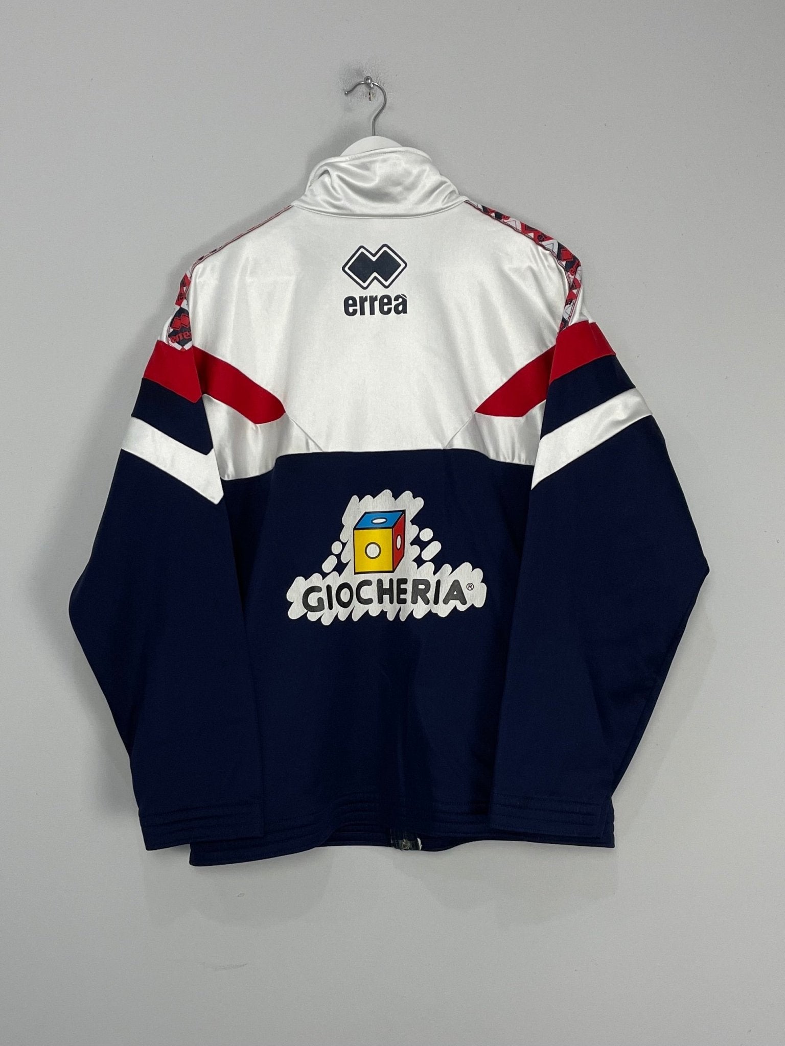 Shop 1994/95 GENOA TRACKSUIT TOP (XL) ERREA, classic football shirts, vintage football shirts & retro soccer jerseys at Cult Kits