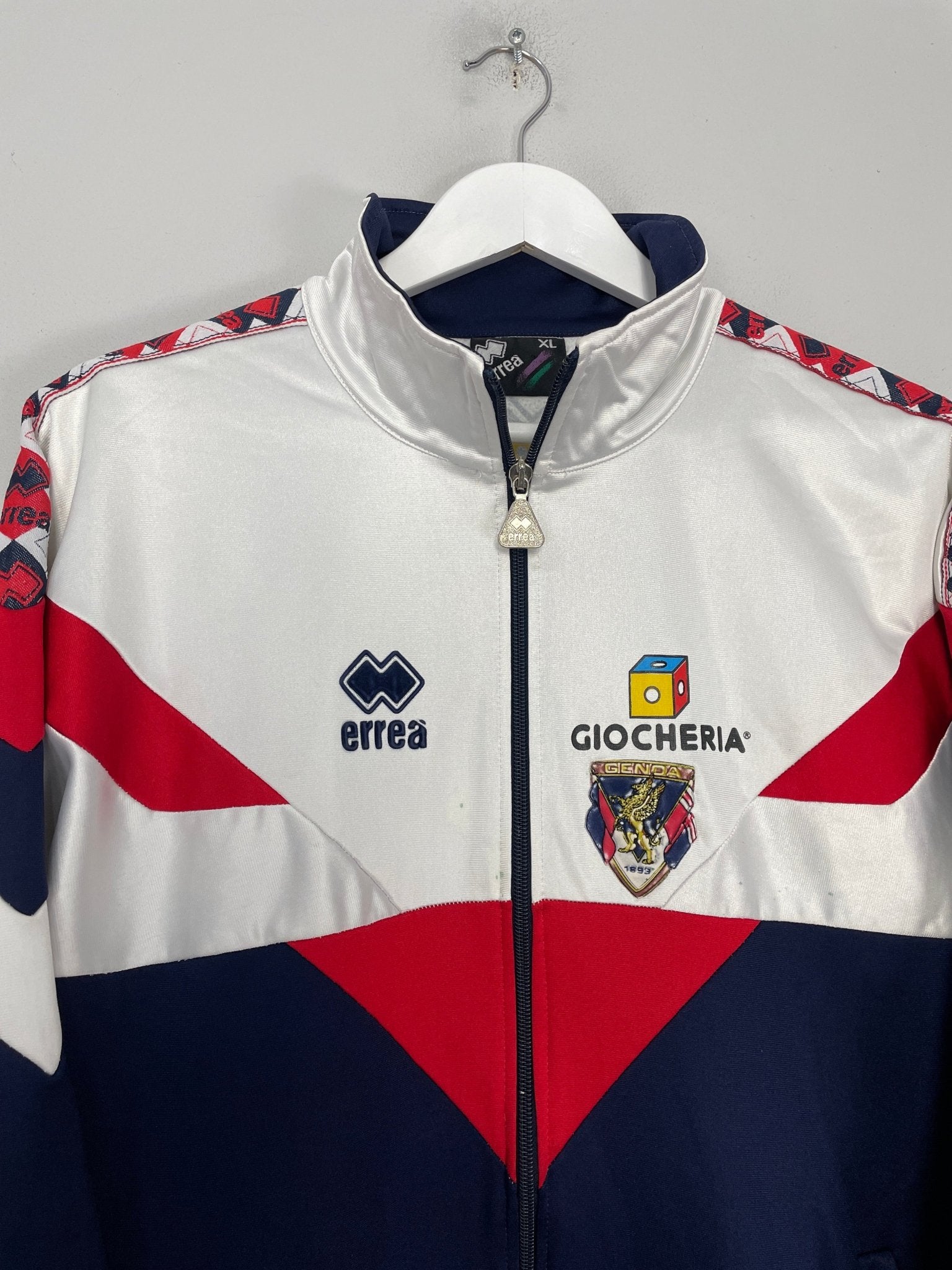 Shop 1994/95 GENOA TRACKSUIT TOP (XL) ERREA, classic football shirts, vintage football shirts & retro soccer jerseys at Cult Kits