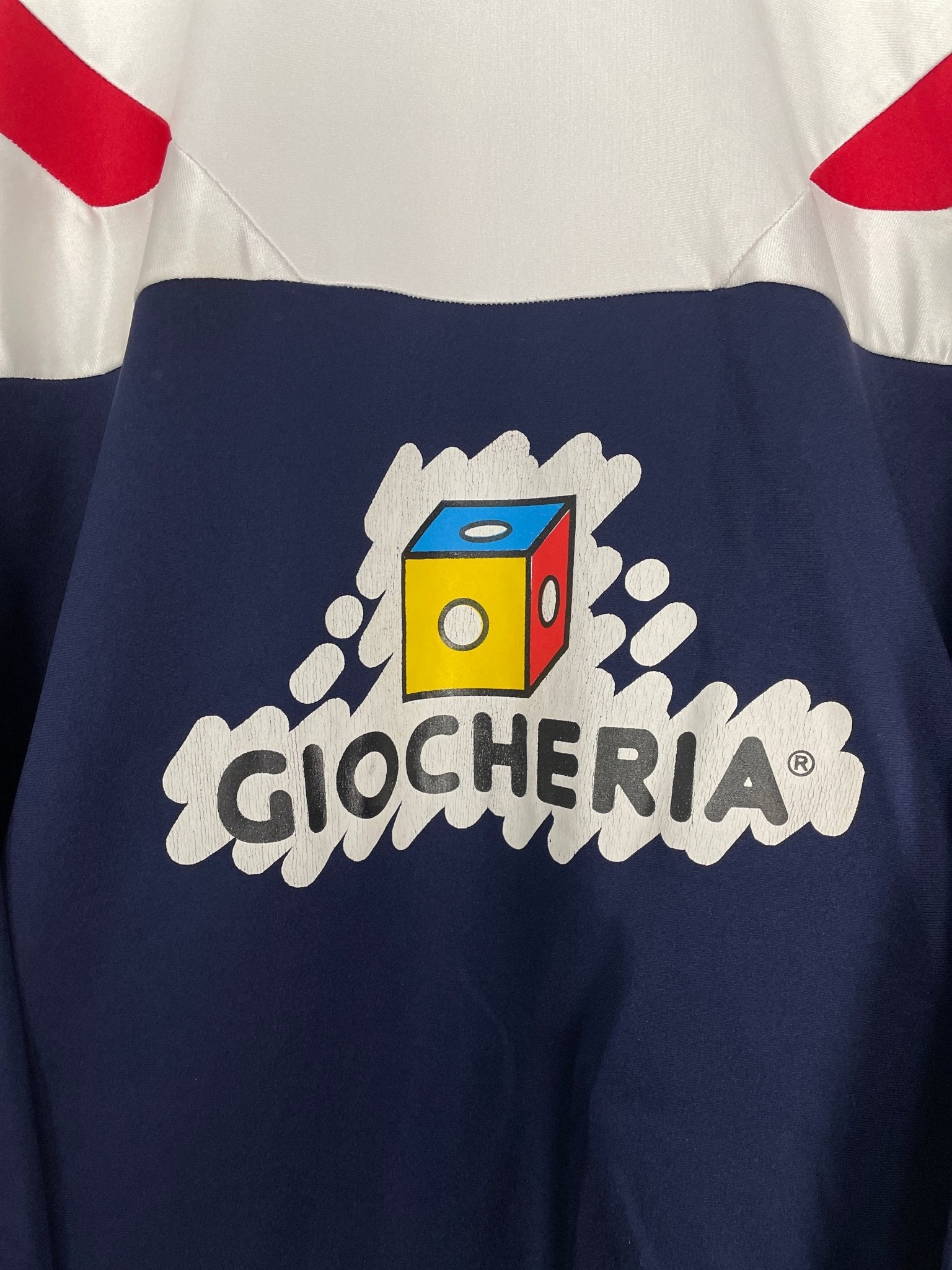 Shop 1994/95 GENOA TRACKSUIT TOP (XL) ERREA, classic football shirts, vintage football shirts & retro soccer jerseys at Cult Kits