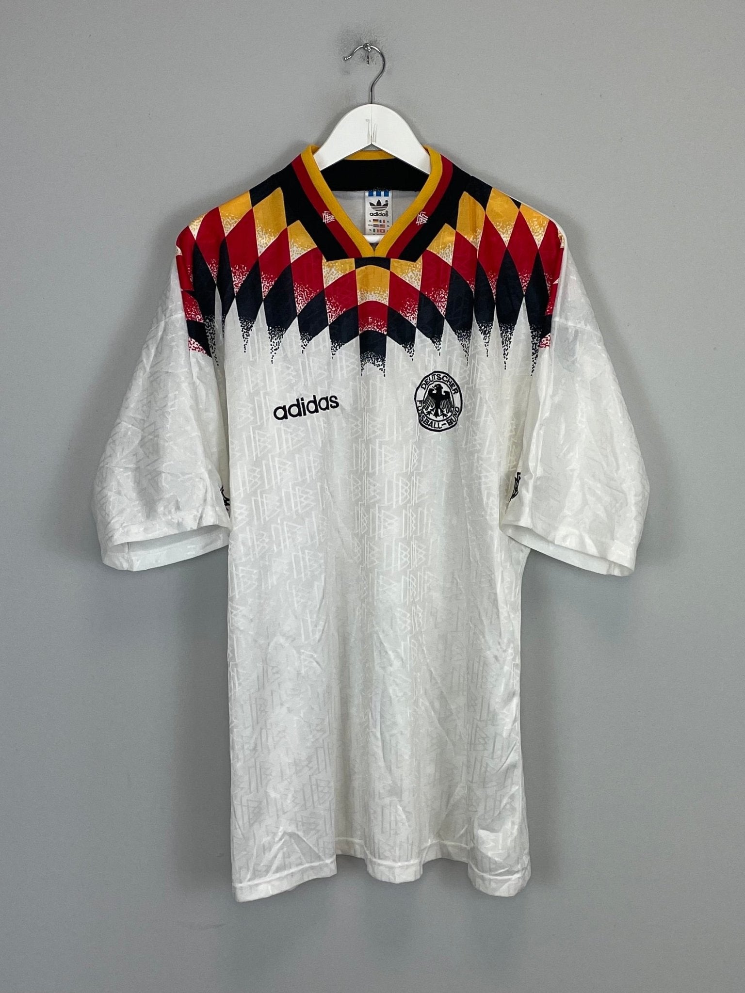 Shop 1994/95 GERMANY HOME SHIRT (XL) ADIDAS, classic football shirts, vintage football shirts & retro soccer jerseys at Cult Kits
