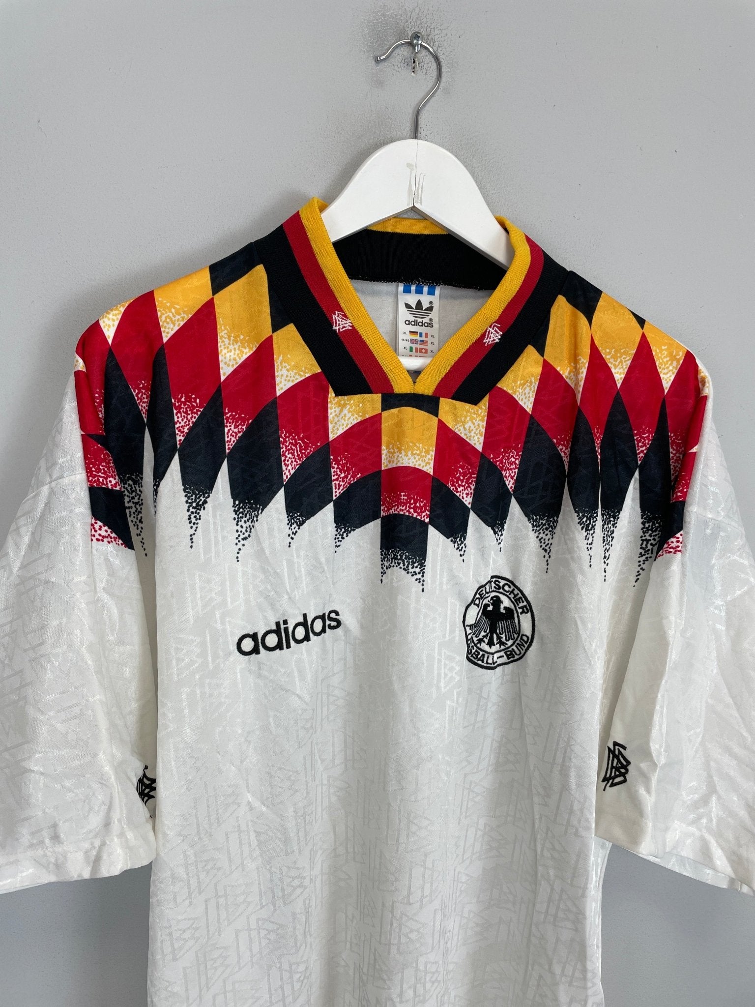 Shop 1994/95 GERMANY HOME SHIRT (XL) ADIDAS, classic football shirts, vintage football shirts & retro soccer jerseys at Cult Kits