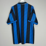 Shop 1994/95 INTER MILAN HOME SHIRT (XL) UMBRO, classic football shirts, vintage football shirts & retro soccer jerseys at Cult Kits