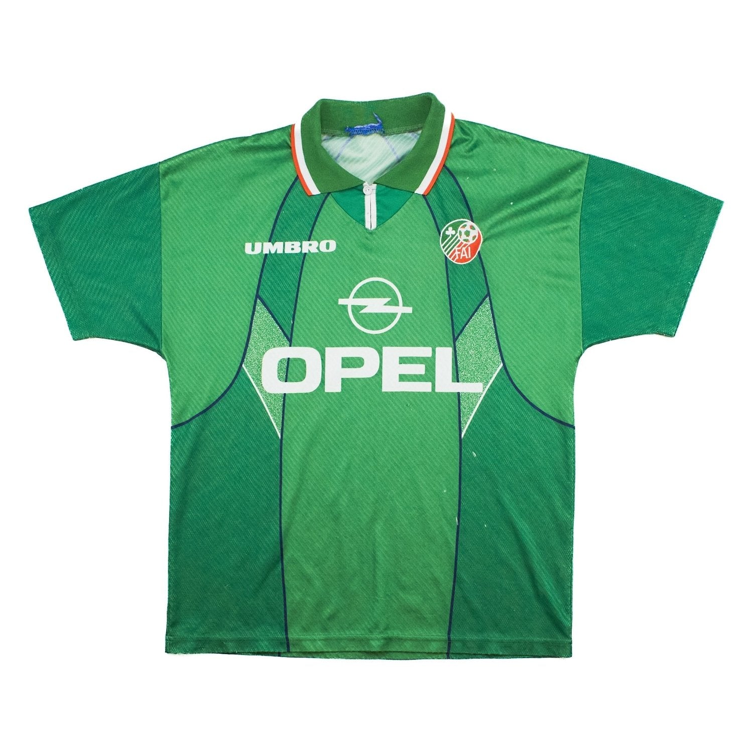 Buy 1994/95 Ireland Home Shirt (M) Umbro ~ Free worldwide shipping ~ Authentic Vintage Football Shirts from Cult Kits