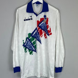 1994/95 ITALY L/S TRAINING SHIRT (L) DIADORA - Cult Kits - Large - Buy Vintage Football Shirts, Authentic Retro Football Shirts For Sale, Classic Football Shirts & Soccer Jersey