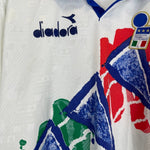 1994/95 ITALY L/S TRAINING SHIRT (L) DIADORA - Cult Kits - Large - Buy Vintage Football Shirts, Authentic Retro Football Shirts For Sale, Classic Football Shirts & Soccer Jersey