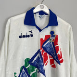 1994/95 ITALY L/S TRAINING SHIRT (L) DIADORA - Cult Kits - Large - Buy Vintage Football Shirts, Authentic Retro Football Shirts For Sale, Classic Football Shirts & Soccer Jersey