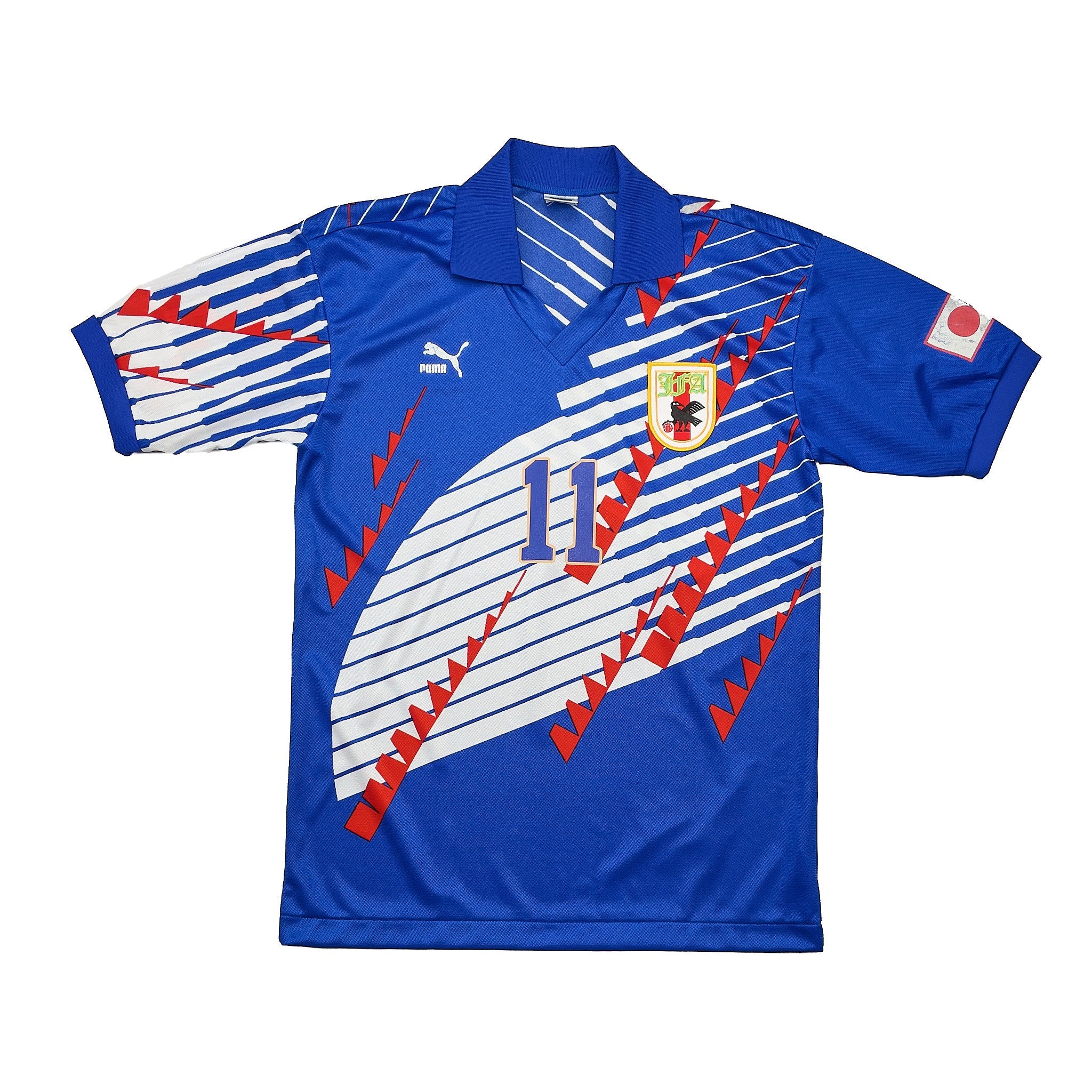 Buy 1994/95 Japan Kazu 11 Home Shirt (M) Puma ~ Free worldwide shipping ~ Authentic Vintage Football Shirts from Cult Kits
