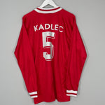 Shop 1994/95 KAISERSLAUTERN KADLEC #5 *SIGNED* L/S HOME SHIRT (L) ADIDAS, classic football shirts, vintage football shirts & retro soccer jerseys at Cult Kits
