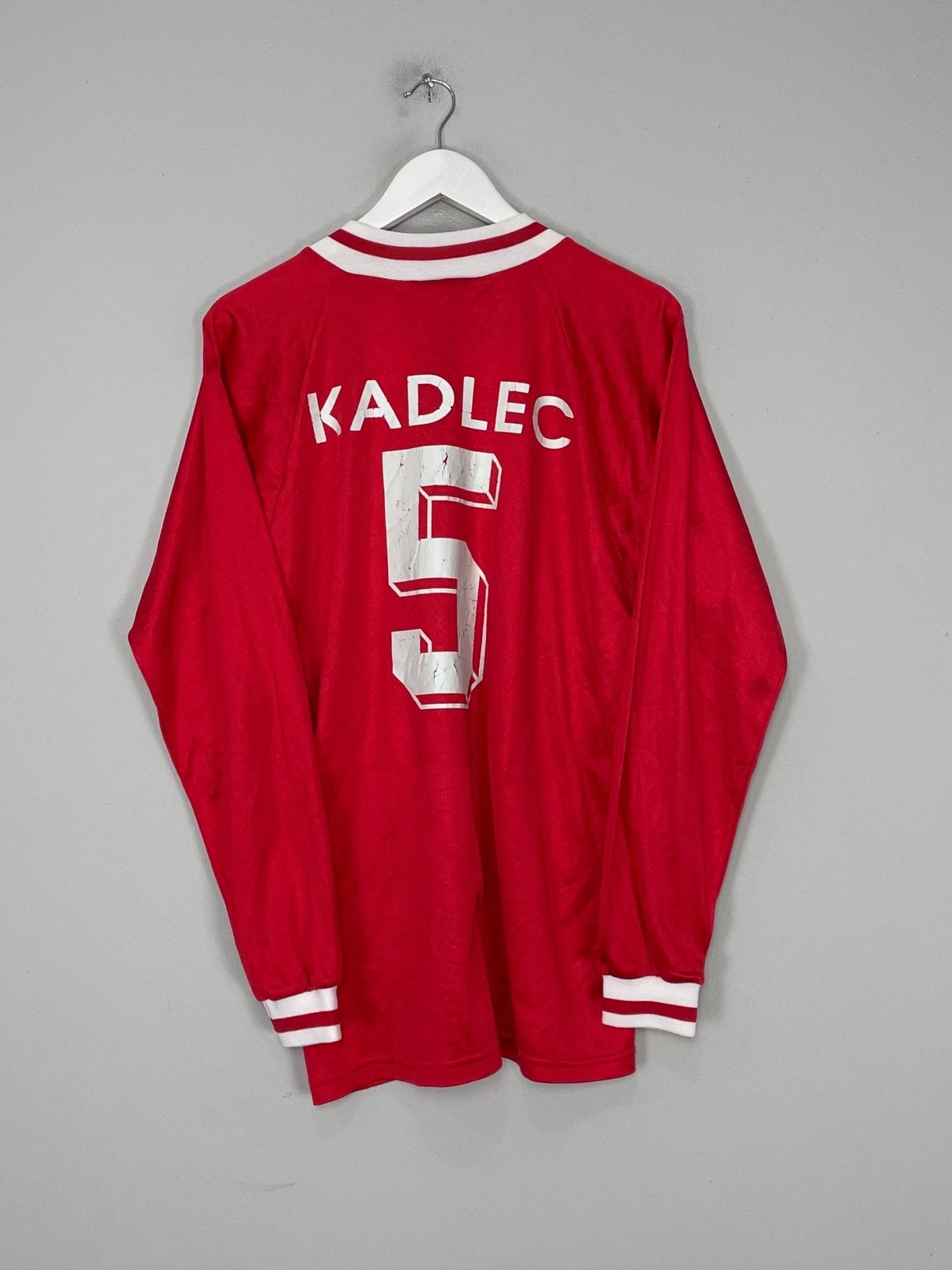 Shop 1994/95 KAISERSLAUTERN KADLEC #5 *SIGNED* L/S HOME SHIRT (L) ADIDAS, classic football shirts, vintage football shirts & retro soccer jerseys at Cult Kits