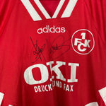 Shop 1994/95 KAISERSLAUTERN KADLEC #5 *SIGNED* L/S HOME SHIRT (L) ADIDAS, classic football shirts, vintage football shirts & retro soccer jerseys at Cult Kits