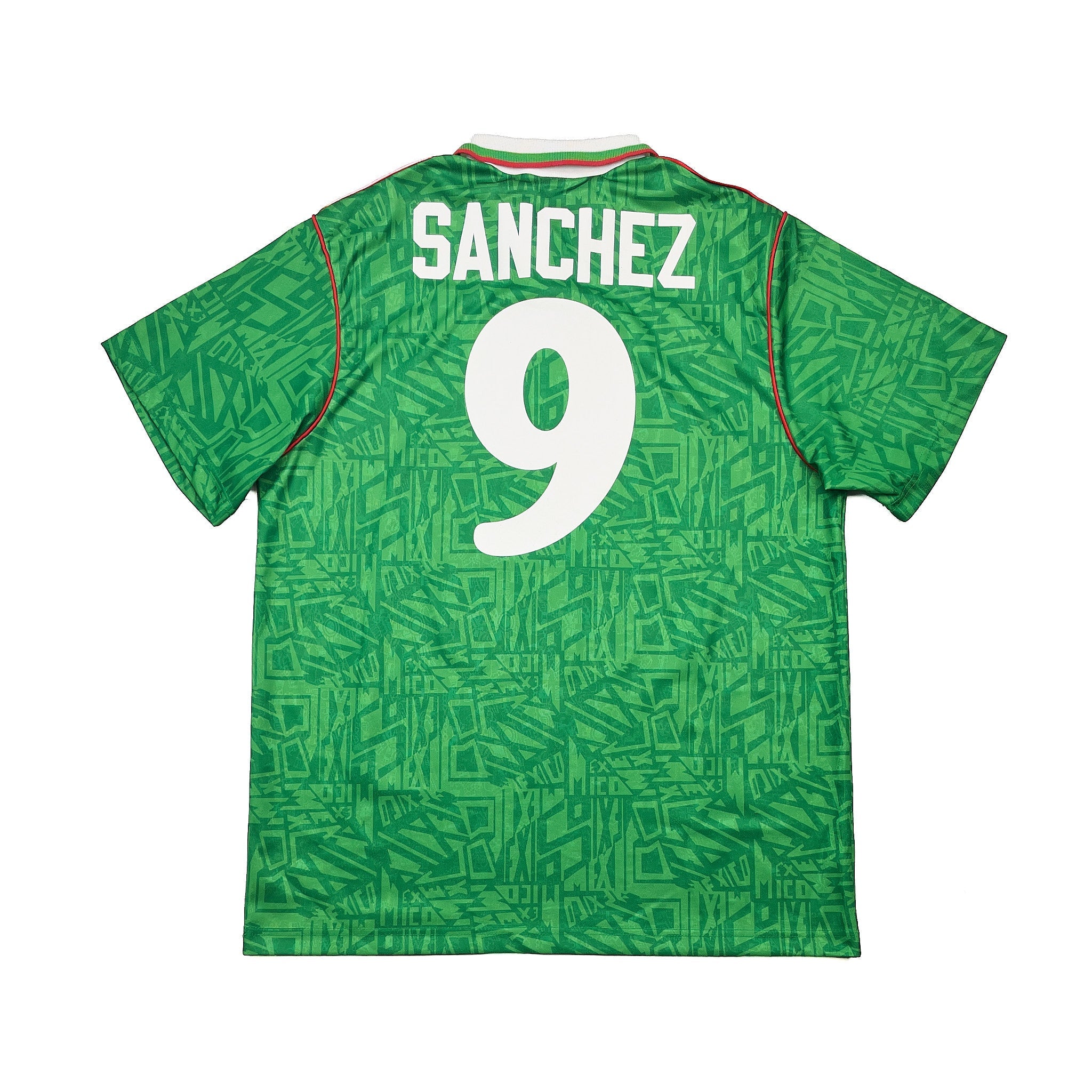 Buy 1994/95 Mexico Sanchez 9 Home Shirt (L) Umbro ~ Free worldwide shipping available ~ Authentic Vintage Football Shirts from Cult Kits