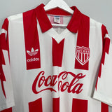 Shop 1994/95 NECAXA #28 HOME SHIRT (M) ADIDAS, classic football shirts, vintage football shirts & retro soccer jerseys at Cult Kits