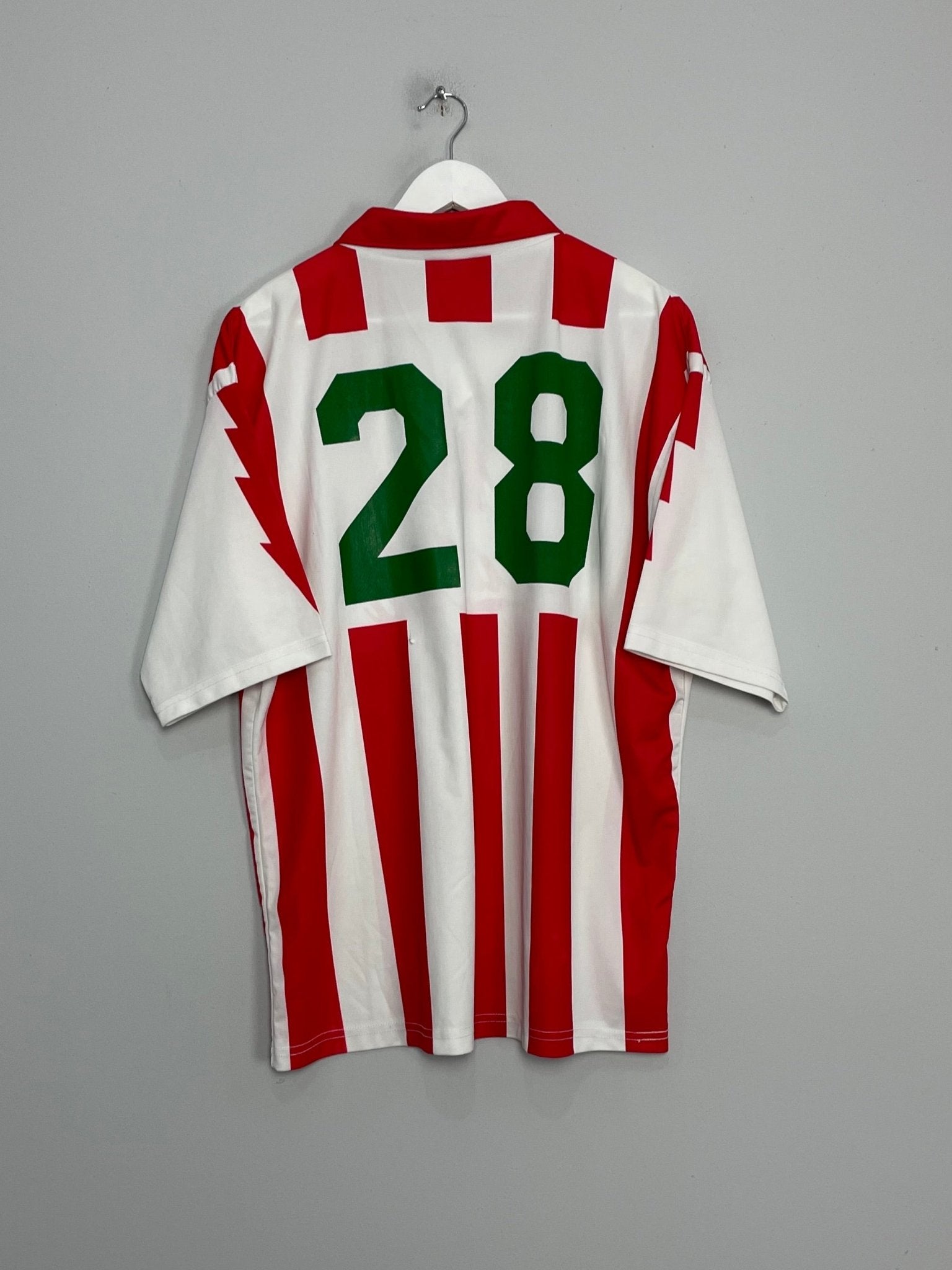 Shop 1994/95 NECAXA #28 HOME SHIRT (M) ADIDAS, classic football shirts, vintage football shirts & retro soccer jerseys at Cult Kits
