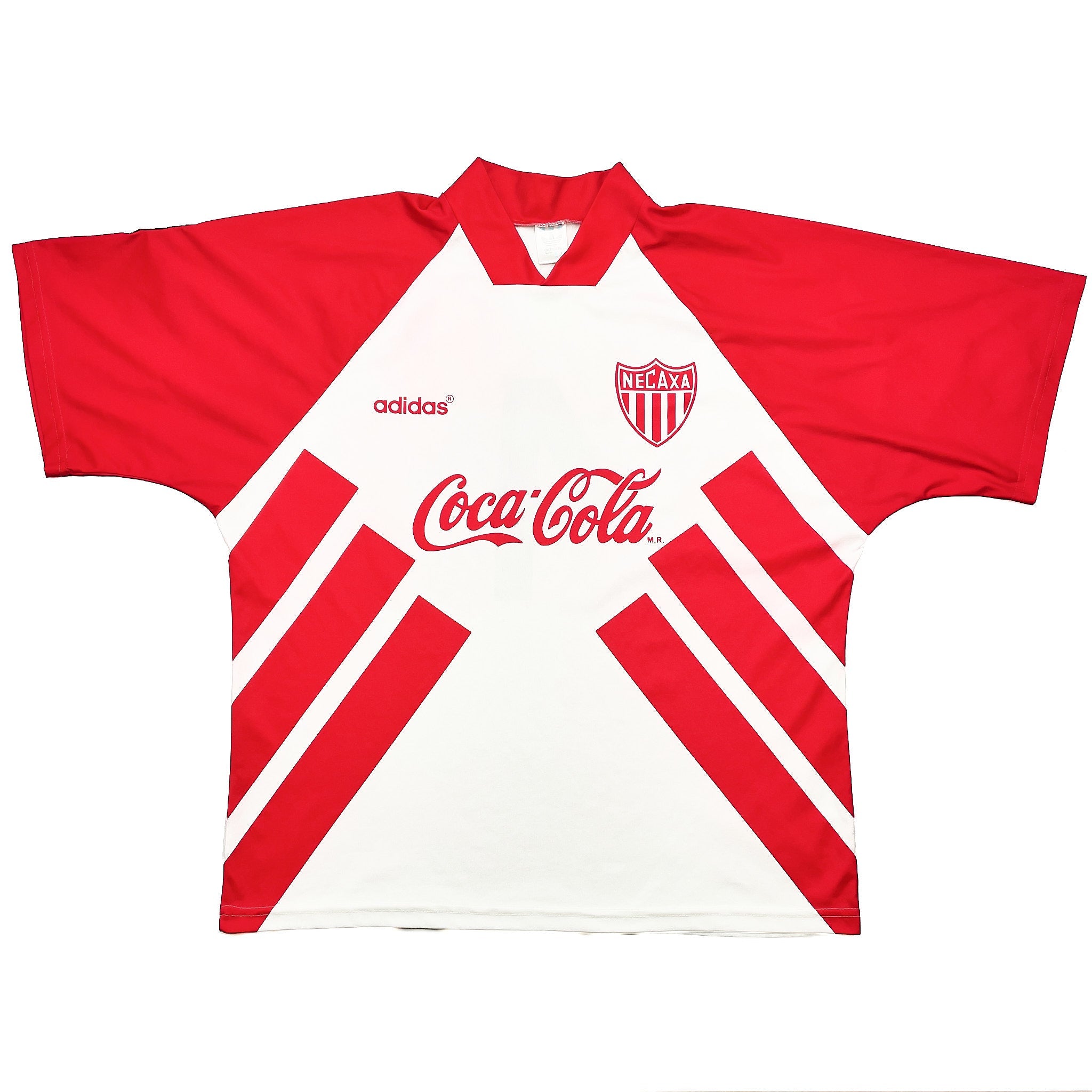 Buy 1994/95 Necaxa 4 Home Shirt (XL) Adidas ~ Free worldwide shipping available ~ Authentic Vintage Football Shirts from Cult Kits