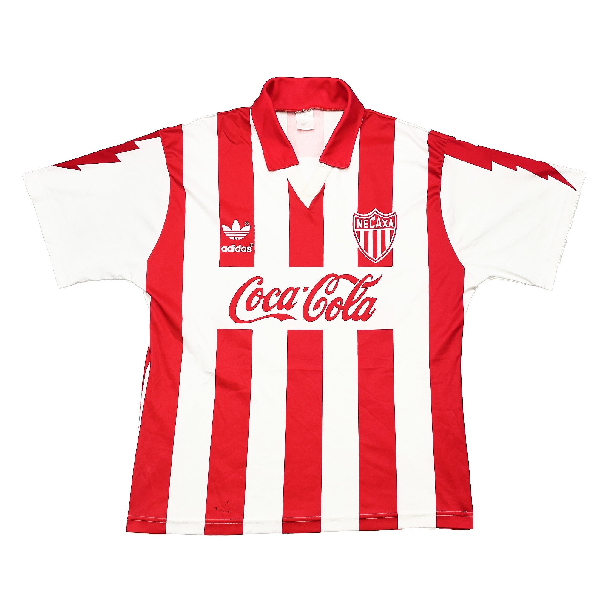 Buy 1994/95 Necaxa Home Shirt (L) Umbro ~ Free worldwide shipping available ~ Authentic Vintage Football Shirts from Cult Kits