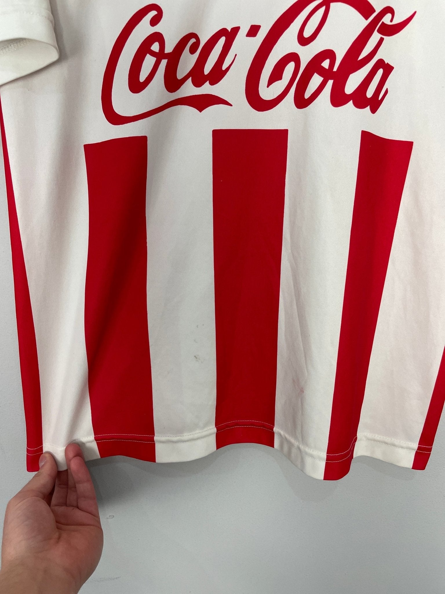 Shop 1994/95 NECAXA HOME SHIRT (M) ADIDAS, classic football shirts, vintage football shirts & retro soccer jerseys at Cult Kits