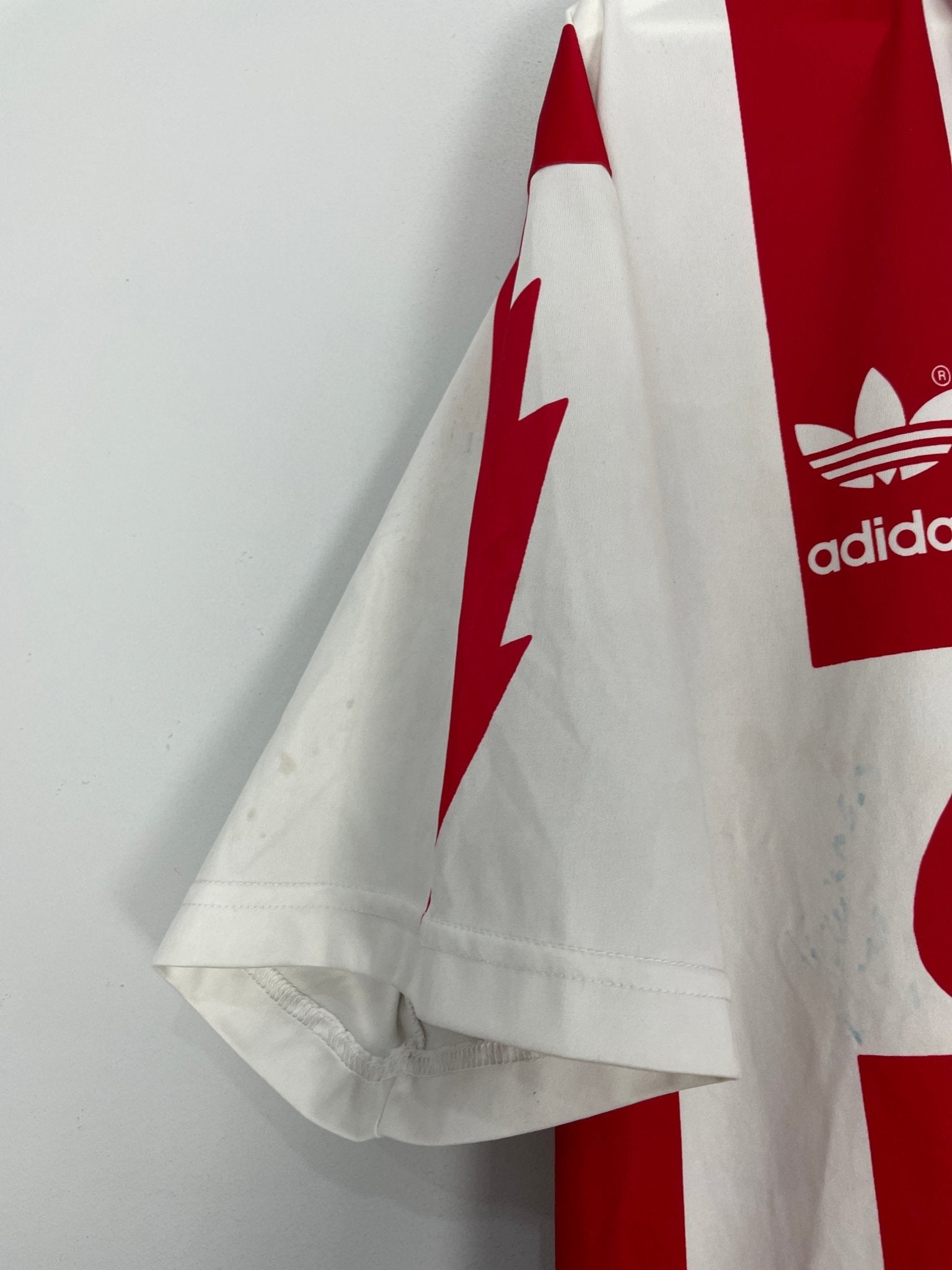 Shop 1994/95 NECAXA *SIGNED* HOME SHIRT (M) ADIDAS, classic football shirts, vintage football shirts & retro soccer jerseys at Cult Kits