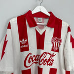 Shop 1994/95 NECAXA *SIGNED* HOME SHIRT (M) ADIDAS, classic football shirts, vintage football shirts & retro soccer jerseys at Cult Kits