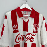 Shop 1994/95 NECAXA *SIGNED* HOME SHIRT (M) ADIDAS, classic football shirts, vintage football shirts & retro soccer jerseys at Cult Kits