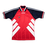 Buy 1994/95 Norway Home Shirt (M) Adidas ~ Free worldwide shipping ~ Authentic Vintage Football Shirts from Cult Kits