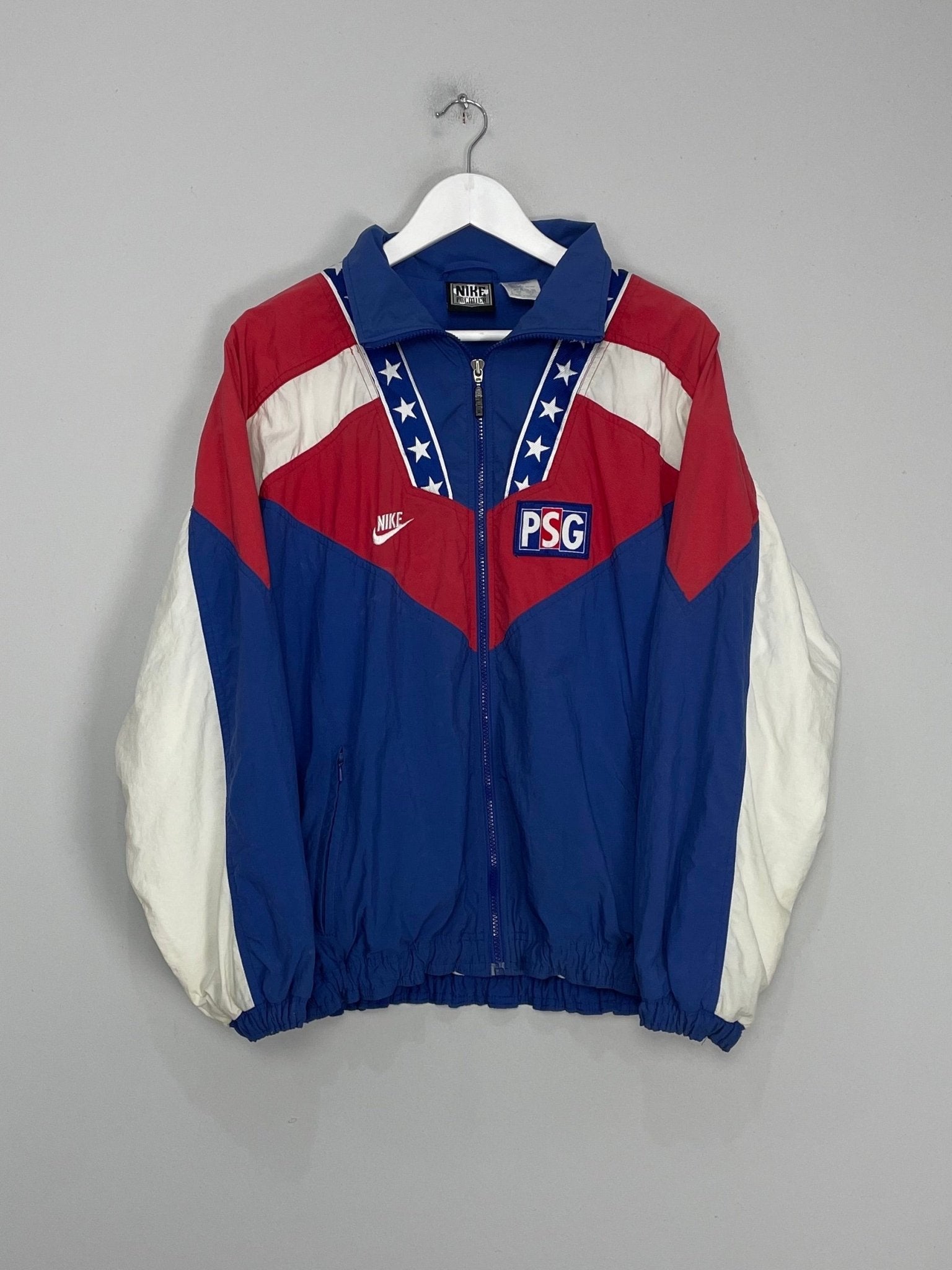 Shop 1994/95 PSG TRACK JACKET (M) NIKE, classic football shirts, vintage football shirts & retro soccer jerseys at Cult Kits