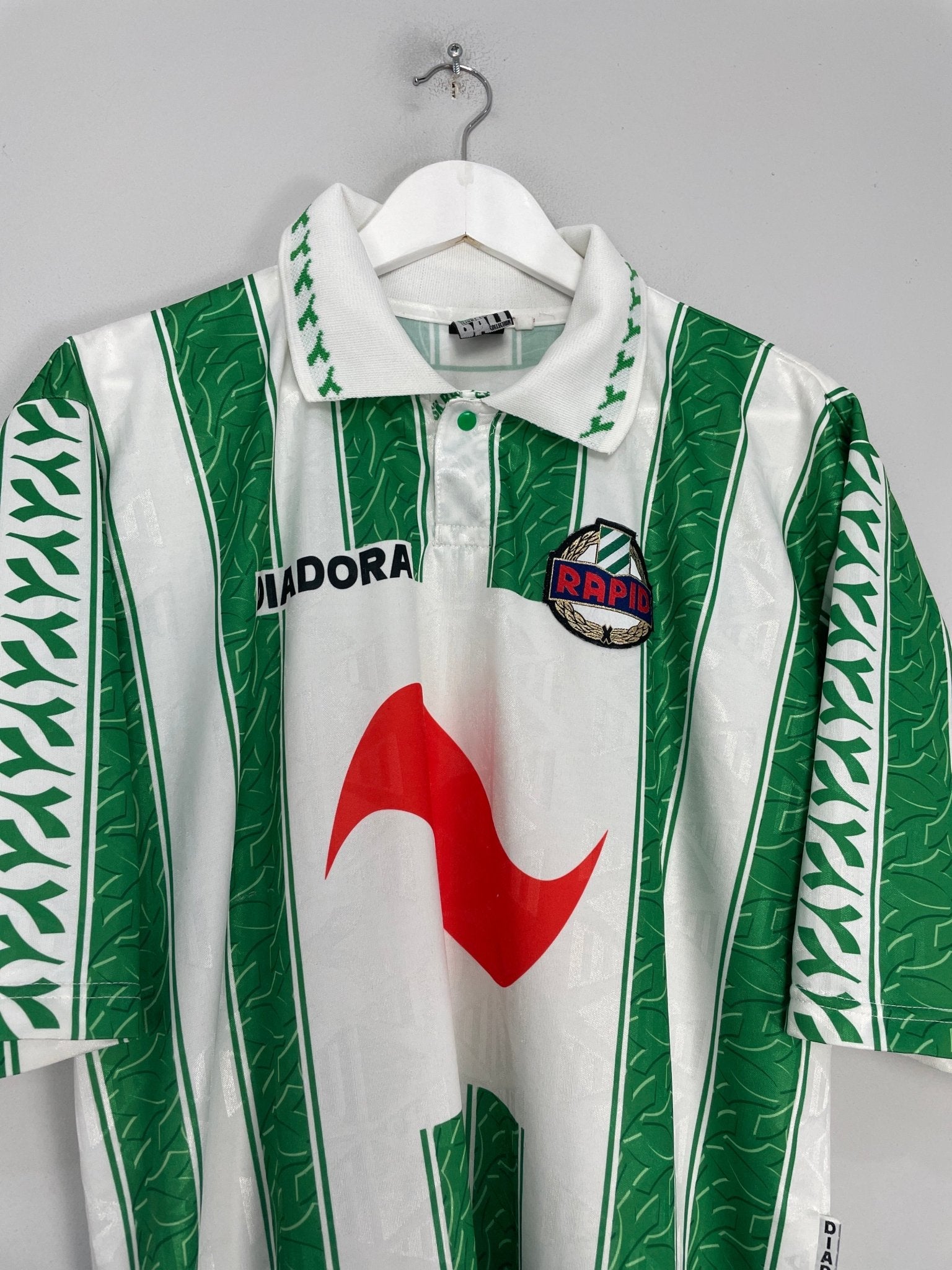 Shop 1994/95 RAPID VIENNA HOME SHIRT (XXL) DIADORA, classic football shirts, vintage football shirts & retro soccer jerseys at Cult Kits
