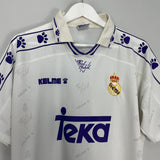 Shop 1994/95 REAL MADRID HOME SHIRT (M) KELME, classic football shirts, vintage football shirts & retro soccer jerseys at Cult Kits