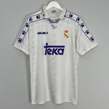 Shop 1994/95 REAL MADRID HOME SHIRT (M) KELME, classic football shirts, vintage football shirts & retro soccer jerseys at Cult Kits