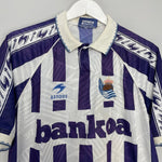 Shop 1994/95 REAL SOCIEDAD HOME SHIRT (L) ASTORE, classic football shirts, vintage football shirts & retro soccer jerseys at Cult Kits