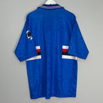 Shop 1994/95 SAMPDORIA HOME SHIRT (XL) ASICS, classic football shirts, vintage football shirts & retro soccer jerseys at Cult Kits