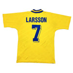 Buy 1994/95 Sweden Larsson 7 Home Shirt (M) Adidas ~ Free worldwide shipping ~ Authentic Vintage Football Shirts from Cult Kits