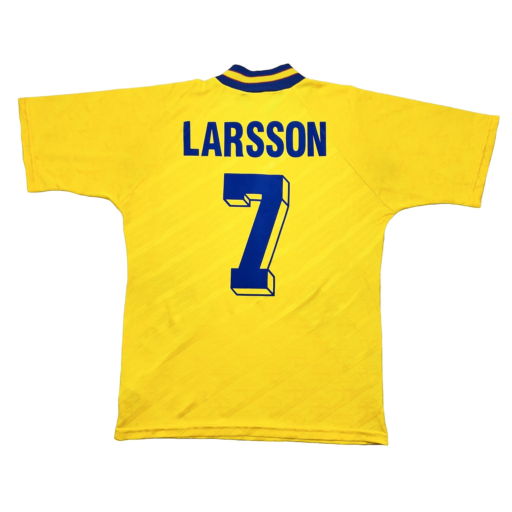Buy 1994/95 Sweden Larsson 7 Home Shirt (M) Adidas ~ Free worldwide shipping ~ Authentic Vintage Football Shirts from Cult Kits