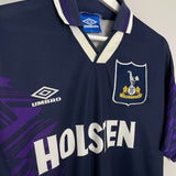 Shop 1994/95 TOTTENHAM AWAY SHIRT (L) UMBRO, classic football shirts, vintage football shirts & retro soccer jerseys at Cult Kits