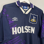 Shop 1994/95 TOTTENHAM AWAY SHIRT (XL) UMBRO, classic football shirts, vintage football shirts & retro soccer jerseys at Cult Kits