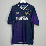 Shop 1994/95 TOTTENHAM AWAY SHIRT (XL) UMBRO, classic football shirts, vintage football shirts & retro soccer jerseys at Cult Kits