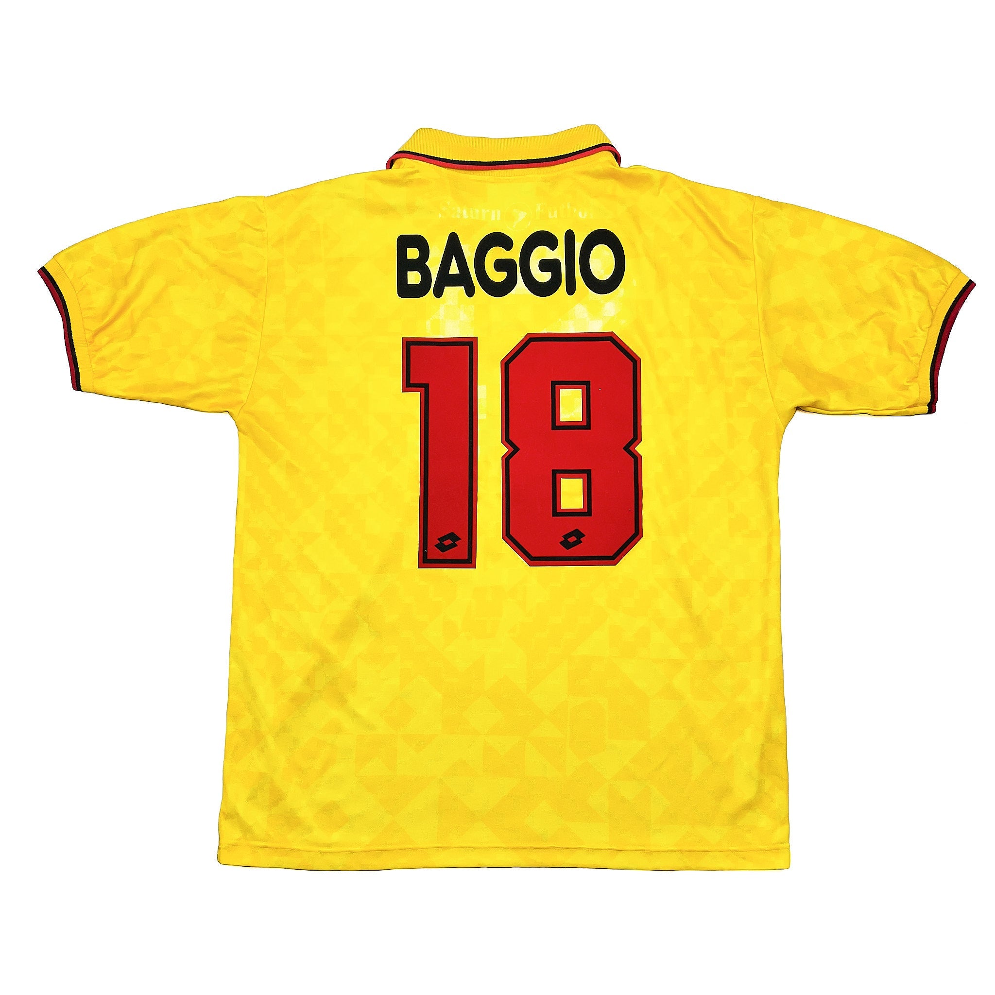 Buy 1994/96 AC Milan Baggio 18 Third Shirt (XL) Lotto ~ Free worldwide shipping available ~ Authentic Vintage Football Shirts from Cult Kits