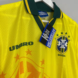 Shop 1994/96 BRAZIL *BNWT* HOME SHIRT (MULTIPLE SIZES) UMBRO, classic football shirts, vintage football shirts & retro soccer jerseys at Cult Kits
