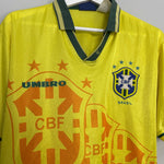 Shop 1994/96 BRAZIL HOME SHIRT (M) UMBRO, classic football shirts, vintage football shirts & retro soccer jerseys at Cult Kits