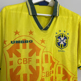 Shop 1994/96 BRAZIL HOME SHIRT (M) UMBRO, classic football shirts, vintage football shirts & retro soccer jerseys at Cult Kits