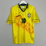 Shop 1994/96 BRAZIL RIVALDO #10 HOME SHIRT (L) UMBRO, classic football shirts, vintage football shirts & retro soccer jerseys at Cult Kits