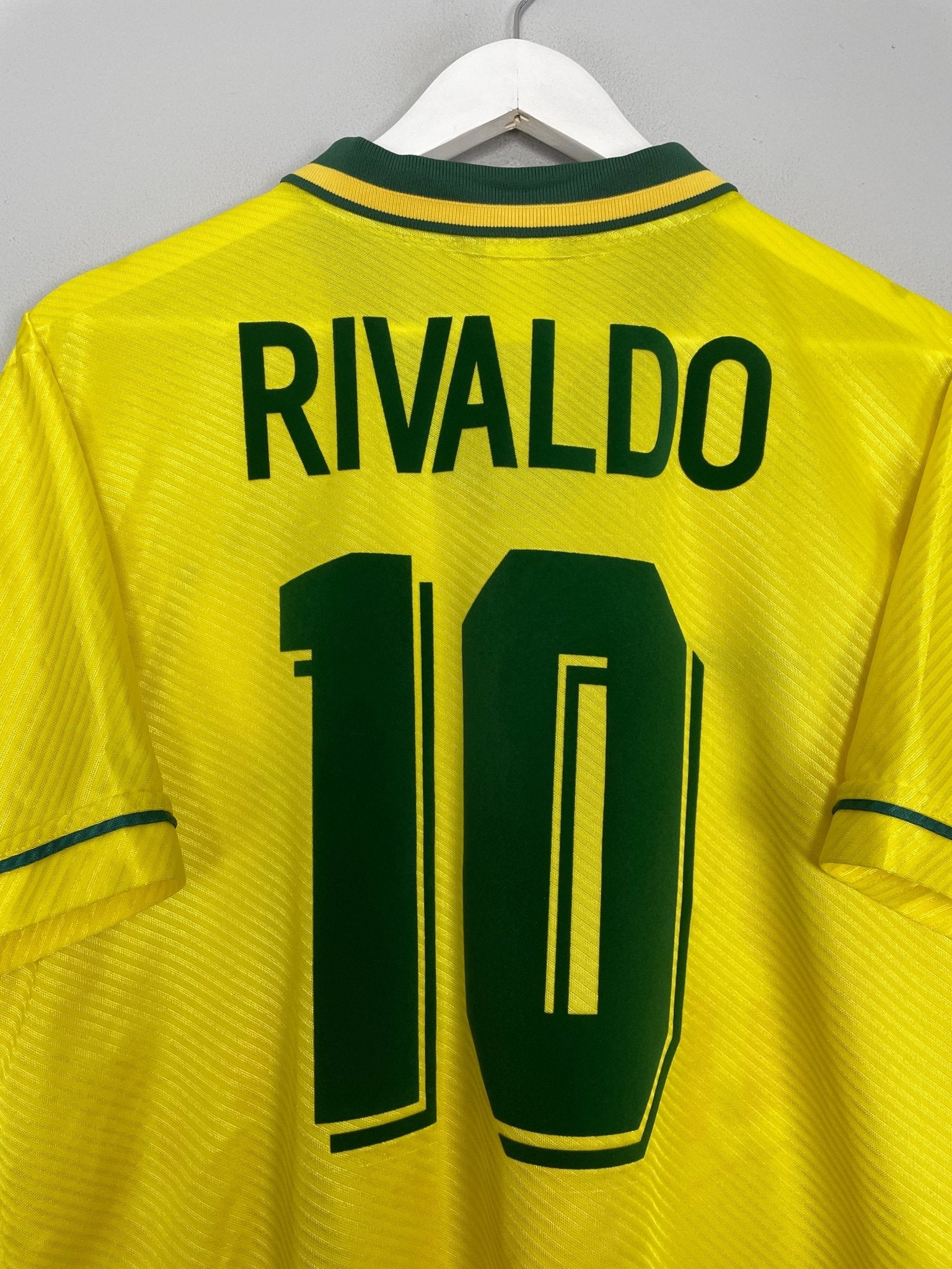 Shop 1994/96 BRAZIL RIVALDO #10 HOME SHIRT (L) UMBRO, classic football shirts, vintage football shirts & retro soccer jerseys at Cult Kits