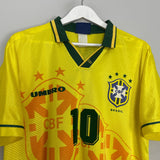 Shop 1994/96 BRAZIL RIVALDO #10 HOME SHIRT (L) UMBRO, classic football shirts, vintage football shirts & retro soccer jerseys at Cult Kits