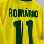 Shop 1994/96 BRAZIL ROMARIO #11 *BNWOT* HOME SHIRT (XXL) UMBRO, classic football shirts, vintage football shirts & retro soccer jerseys at Cult Kits