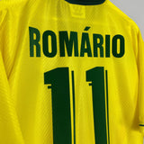 Shop 1994/96 BRAZIL ROMARIO #11 *BNWOT* HOME SHIRT (XXL) UMBRO, classic football shirts, vintage football shirts & retro soccer jerseys at Cult Kits
