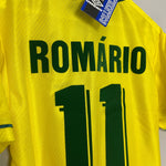 Shop 1994/96 BRAZIL ROMARIO #11 *BNWT* HOME SHIRT (M) UMBRO, classic football shirts, vintage football shirts & retro soccer jerseys at Cult Kits