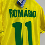 Shop 1994/96 BRAZIL ROMARIO #11 *BNWT* HOME SHIRT (M) UMBRO, classic football shirts, vintage football shirts & retro soccer jerseys at Cult Kits